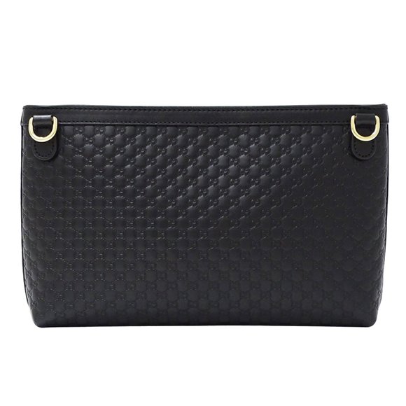 GUCCI Authentic Black Leather Shoulder Bag - Picture 2 of 10